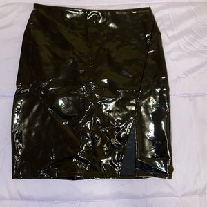 Fashion Nova: Make It Last Vinyl Mini Skirt